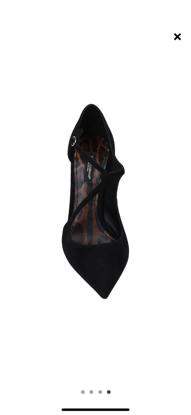 Dolce & Gabbana Black Suede Mary Jane Heels