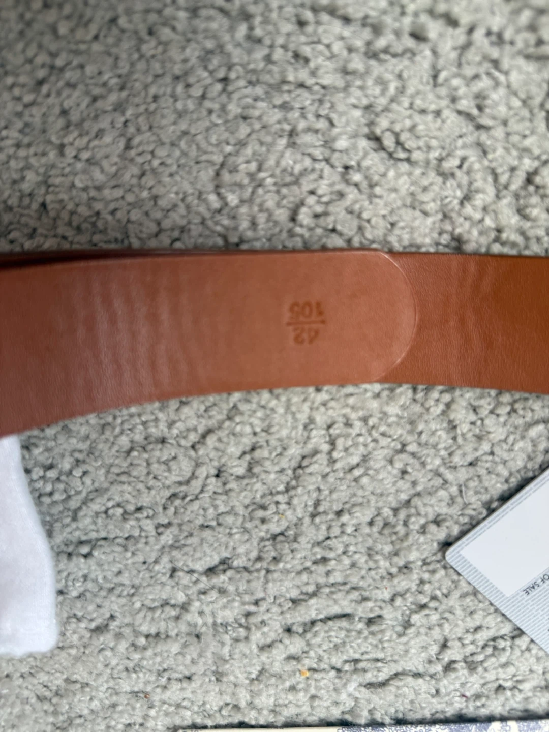 Christian Dior Brown Leather Belt with CD Buckle - photo 5