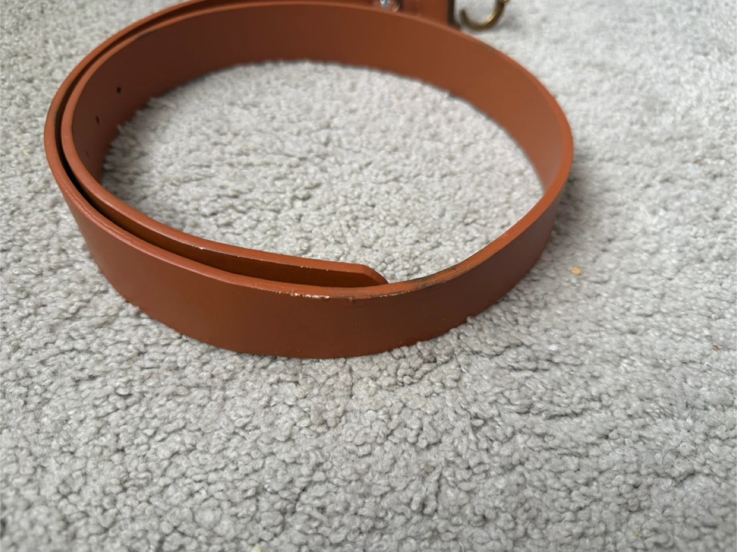 Christian Dior Brown Leather Belt with CD Buckle - photo 2