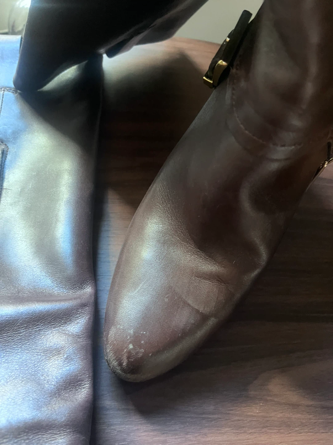 Michael Kors Women's Brown Leather Knee-High Boots Size 11W - photo 2