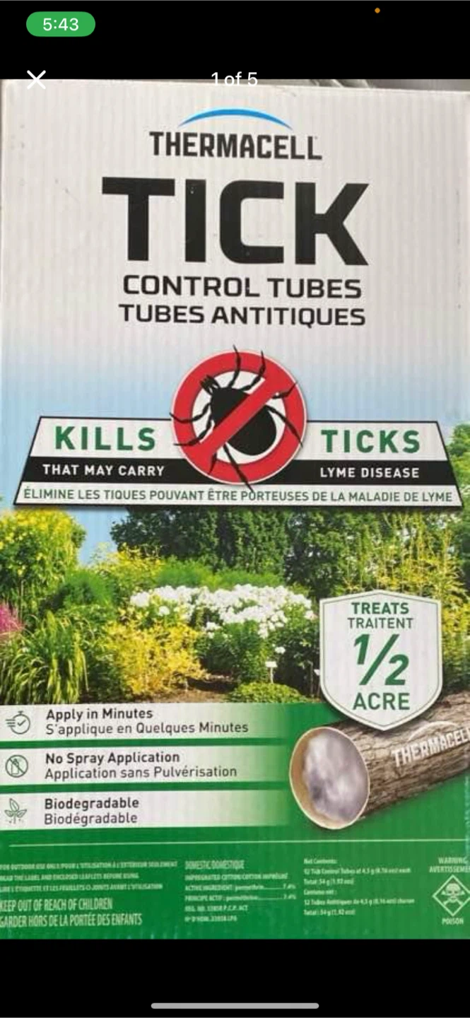 Thermacell Tick Control Tubes (12 Pack)