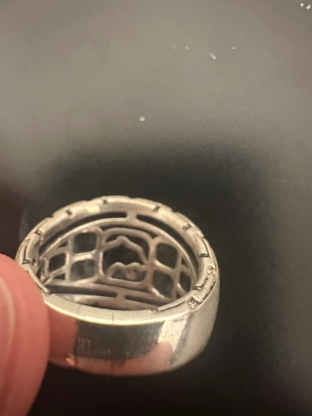 18K Gold Plated Sterling Silver Geometric Ring - photo 4