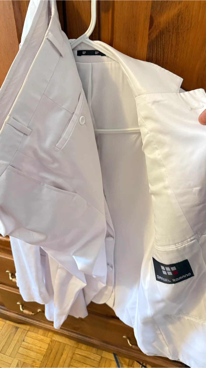 Daniel Romano White Suit - Jacket and Pants - photo 4