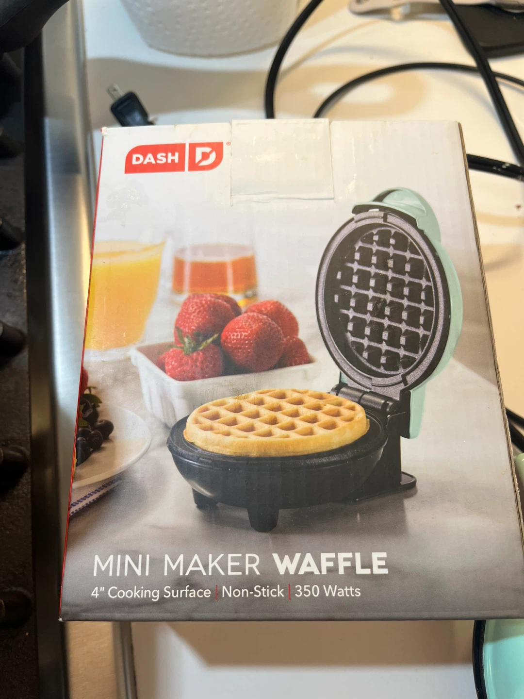 Dash Mini Maker Waffle (Aqua)