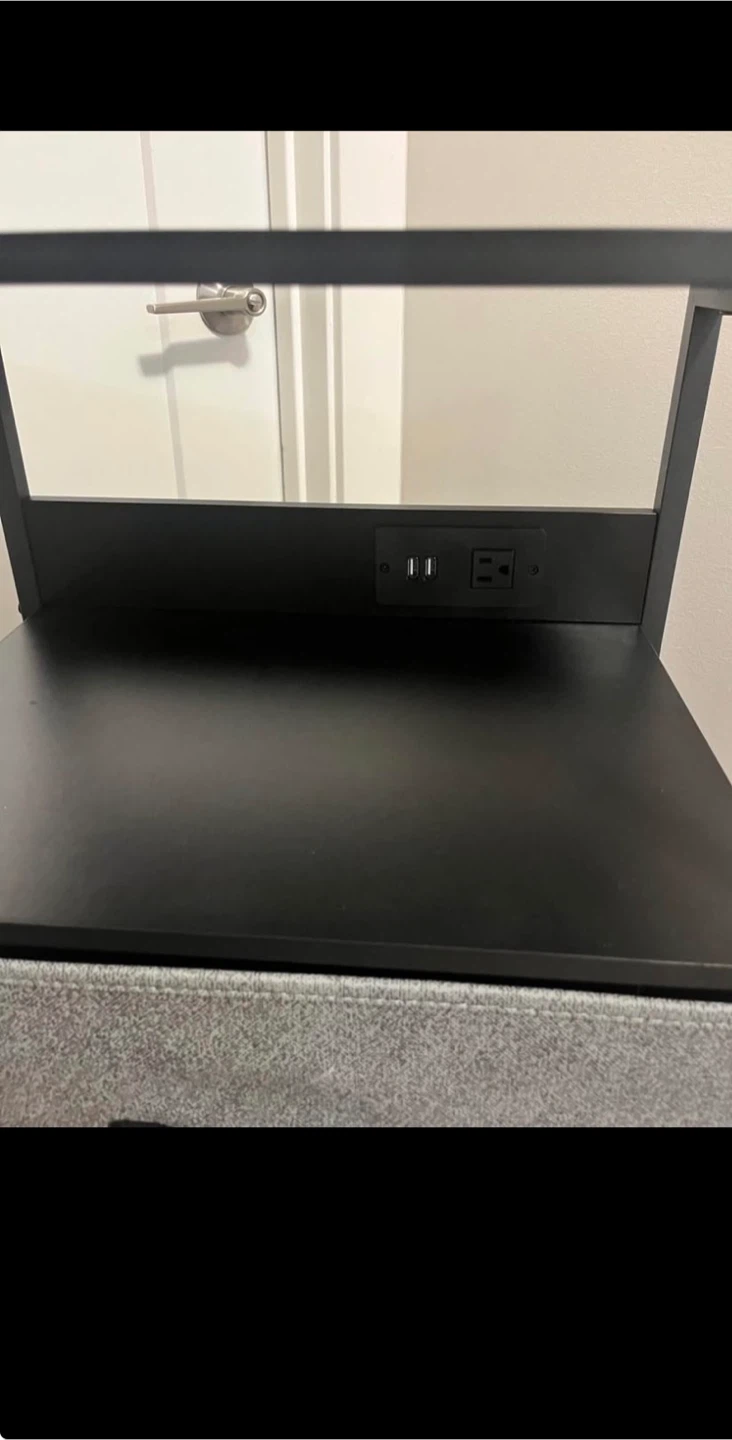 3-Drawer Fabric Dresser with Built-in Charging Station - photo 3