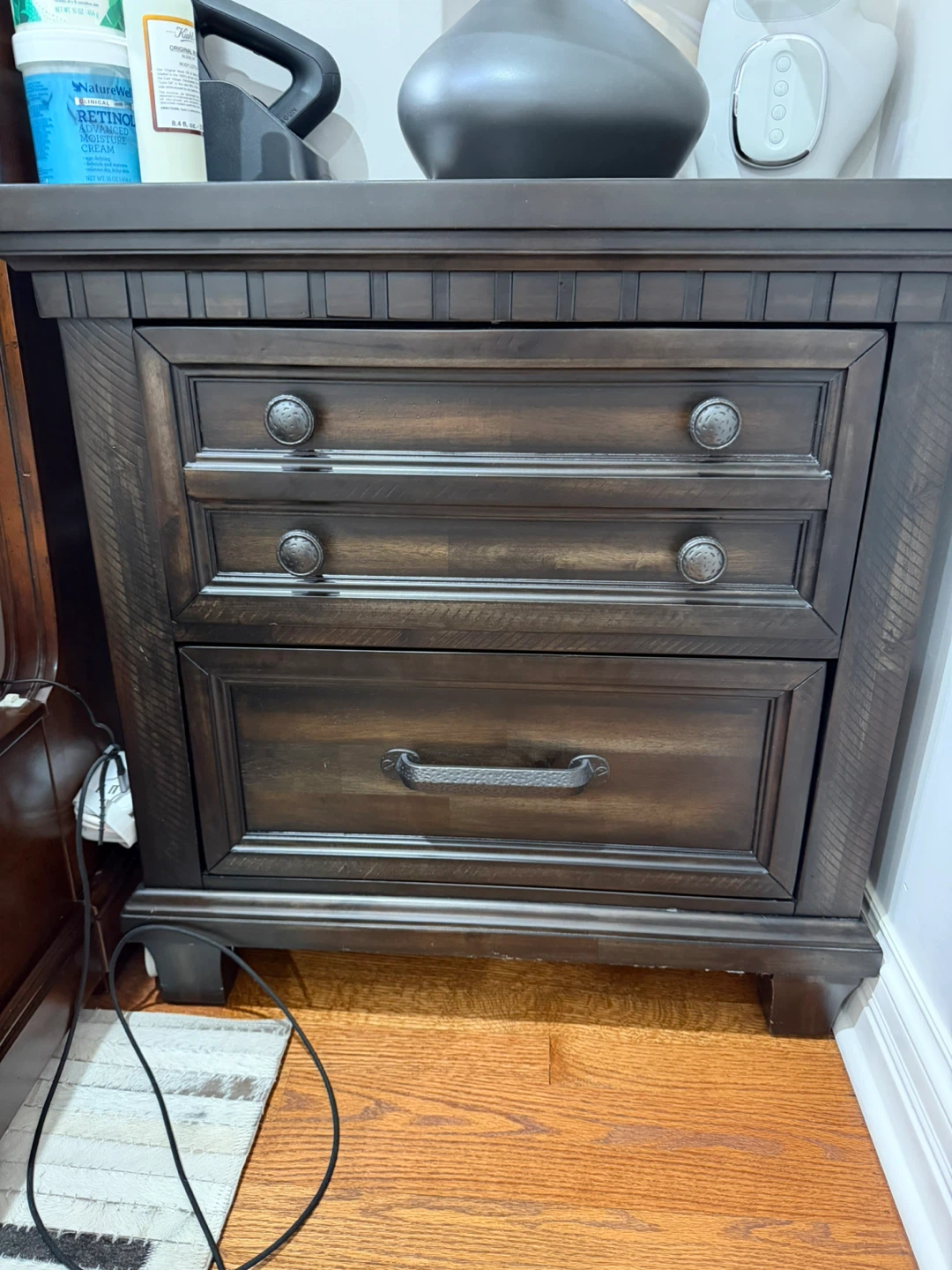2 Dark Wood Nightstands and  Dresser - photo 3