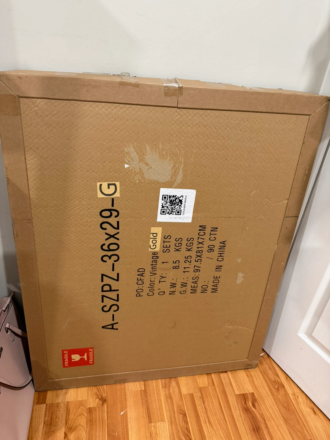 BNIB Vintage Gold Arch Mirror 36x29” - photo 3