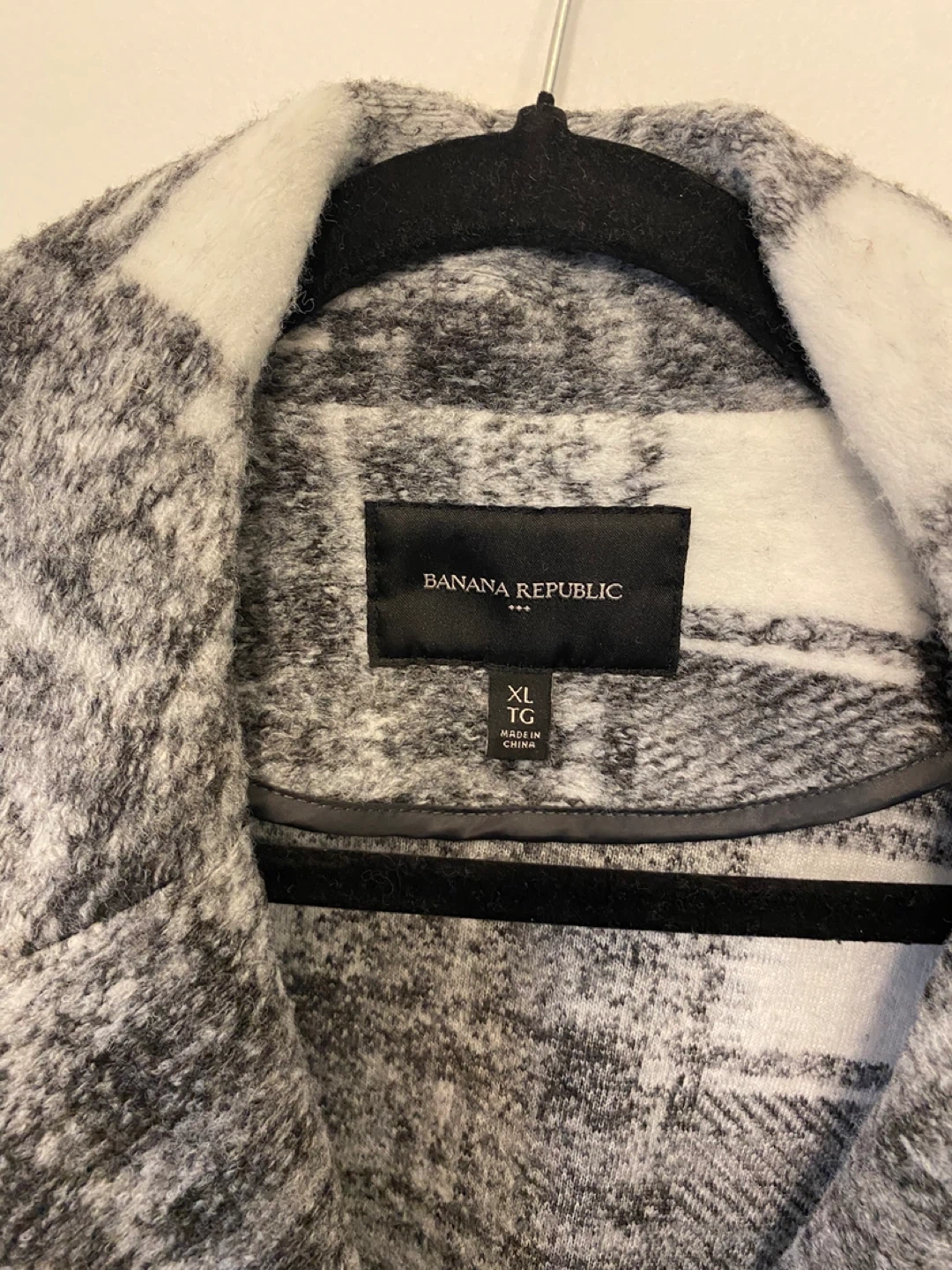 Banana Republic Plaid Wool Blend Coat XL 🥕 - photo 2