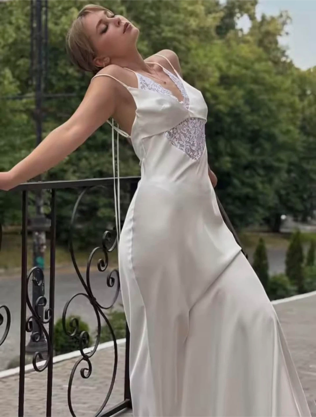 ELEGANT SATIN DRESS NEW