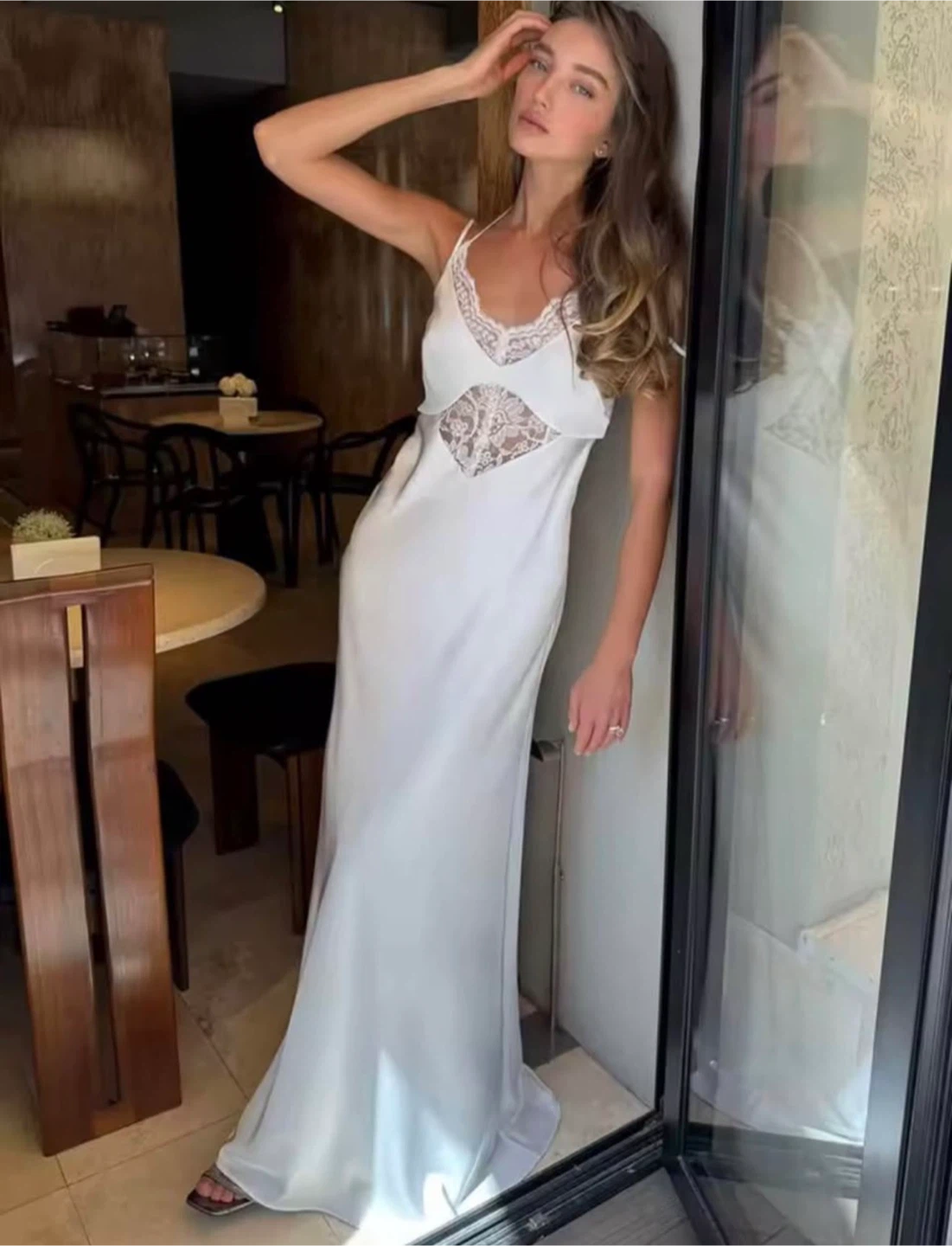 ELEGANT SATIN DRESS NEW - photo 2