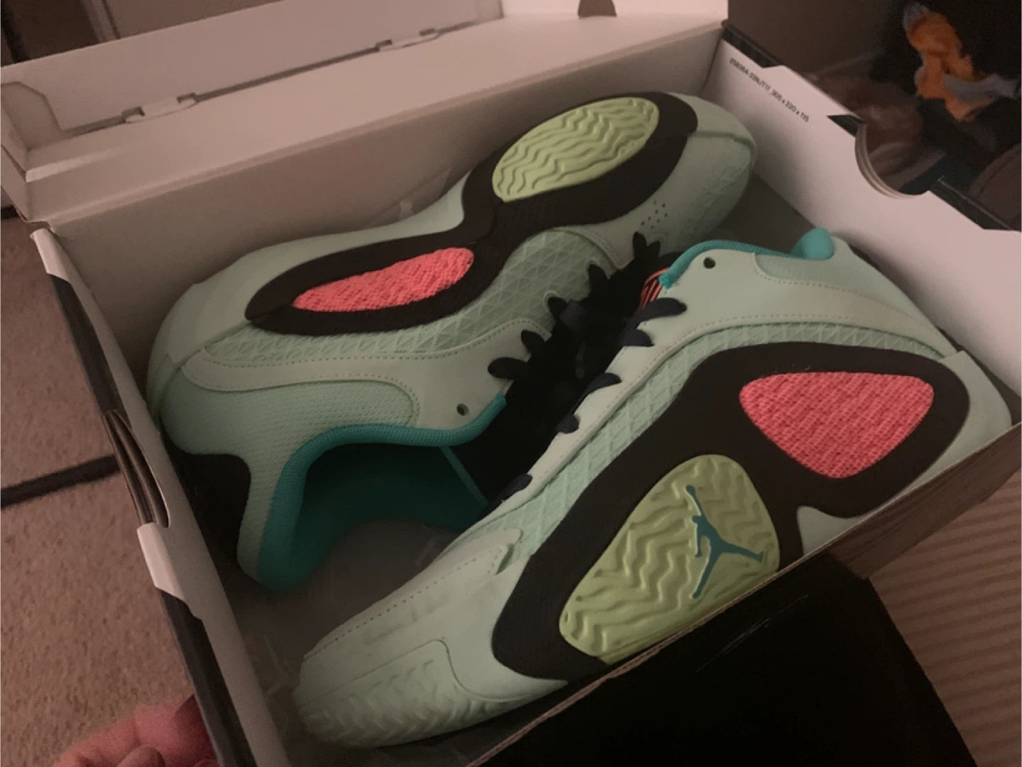 Jordan Tatum 2 Shoes - Mint Foam/Lava Glow-Black