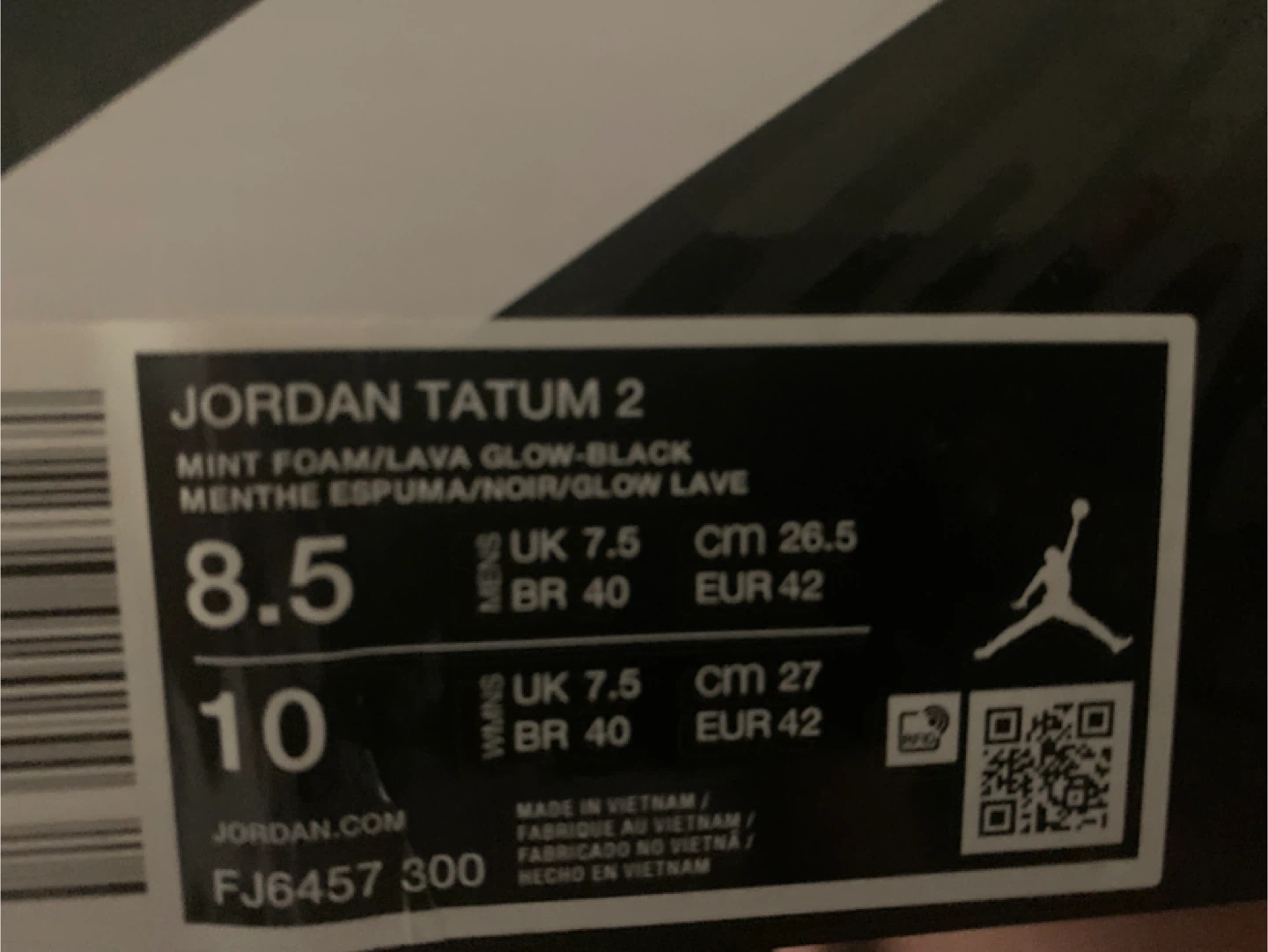 Jordan Tatum 2 Shoes - Mint Foam/Lava Glow-Black - photo 3