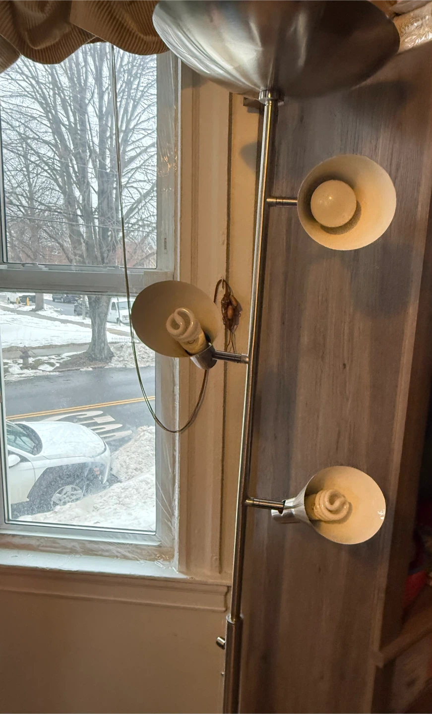 Modern Brushed Nickel 4-Light Floor Lamp with Reading Lights - photo 4