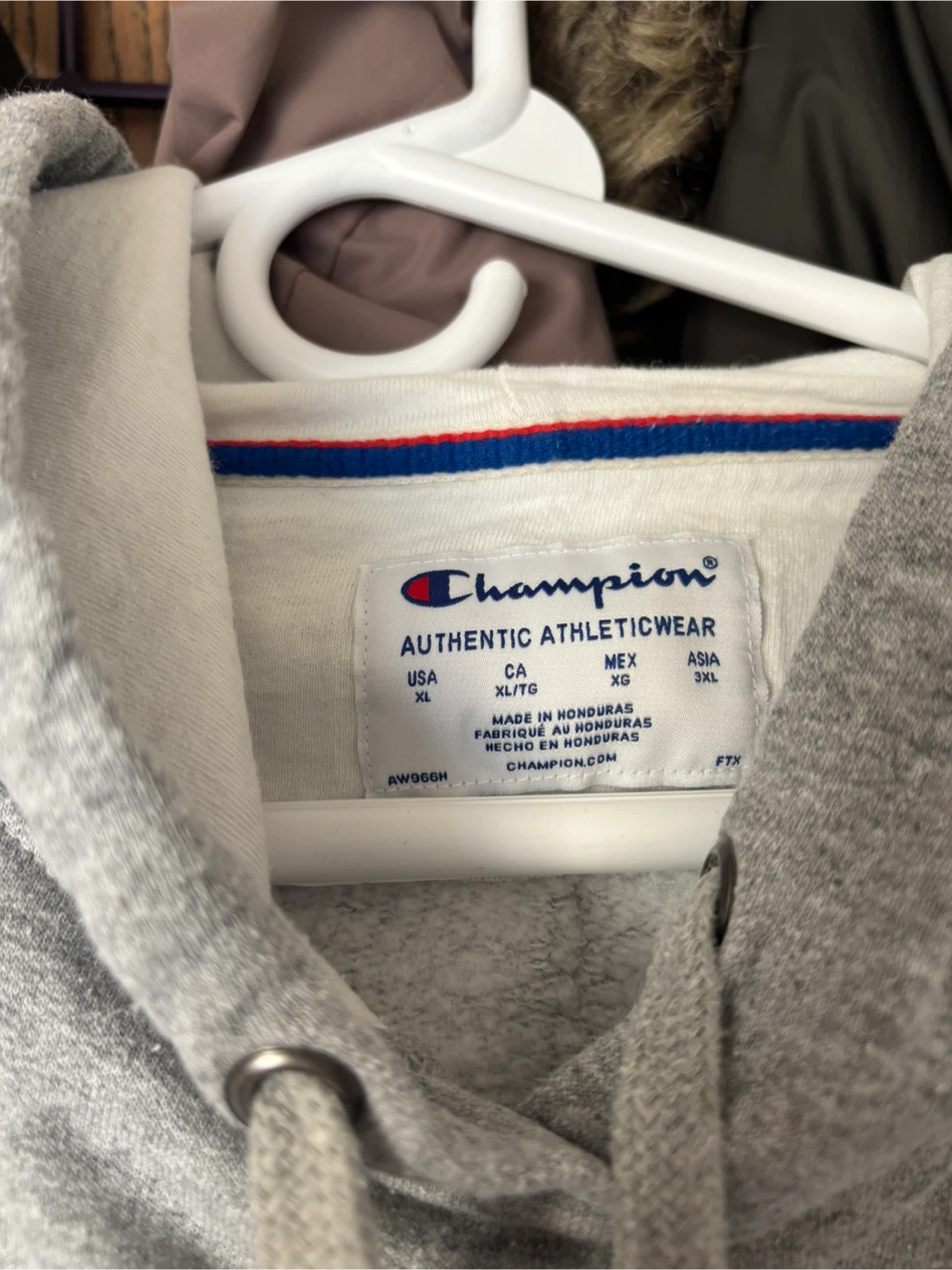 Champion Grey Hoodie - photo 3