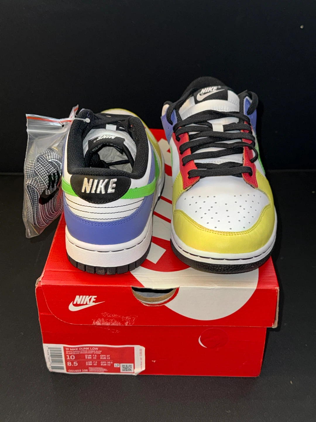 Nike Dunk Low "Multi-Color" Women's Shoes Size 8.5