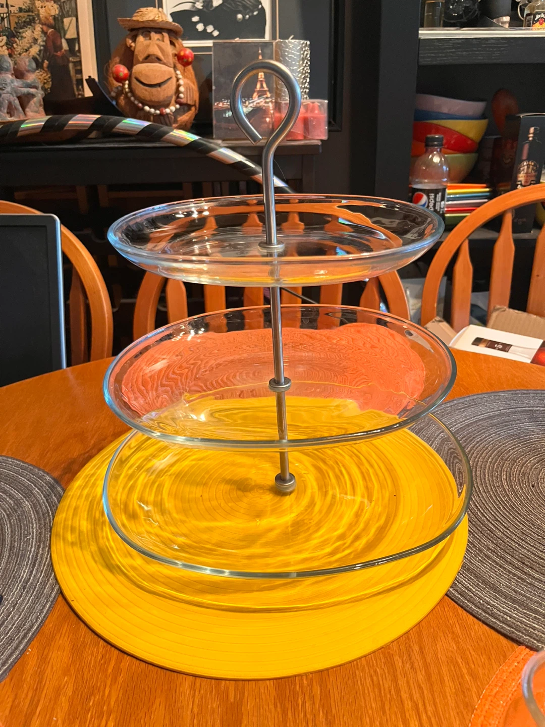 3-Tier Glass Serving Stand