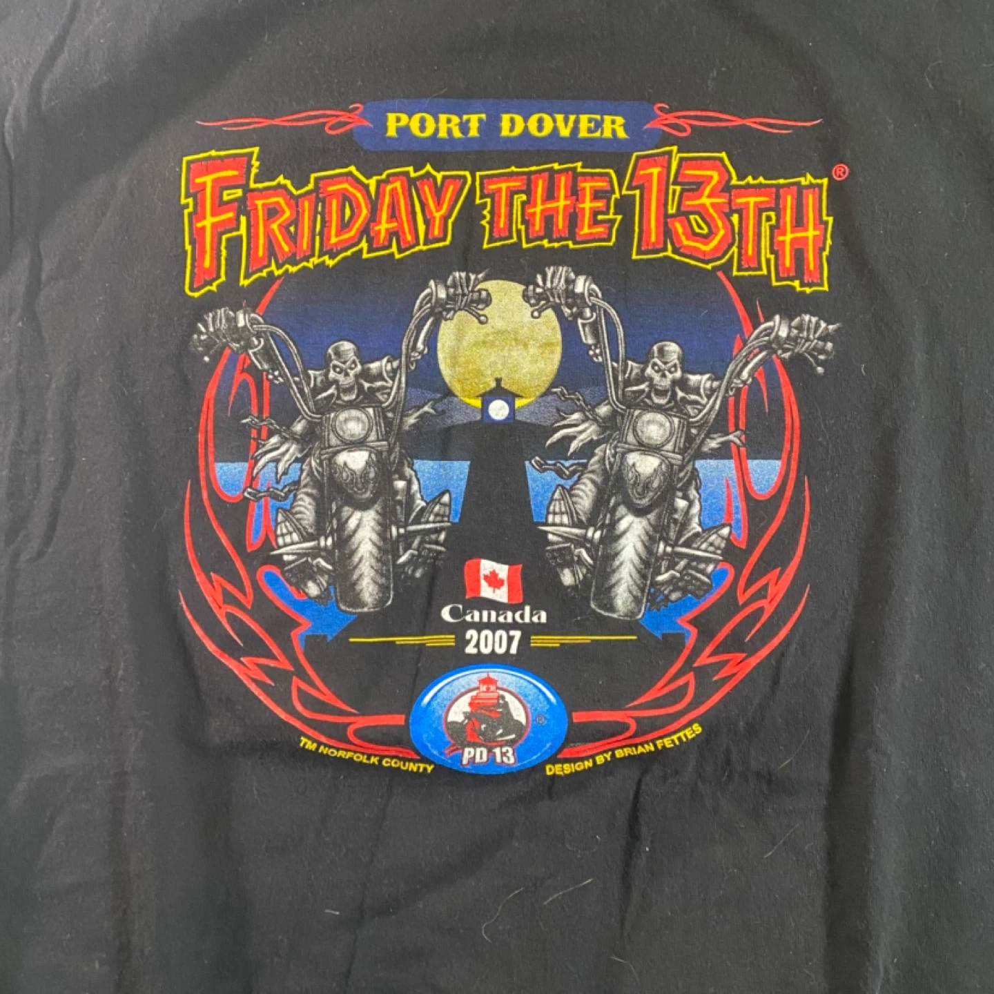 2007 Port Dover Friday the 13th T-Shirt - photo 2