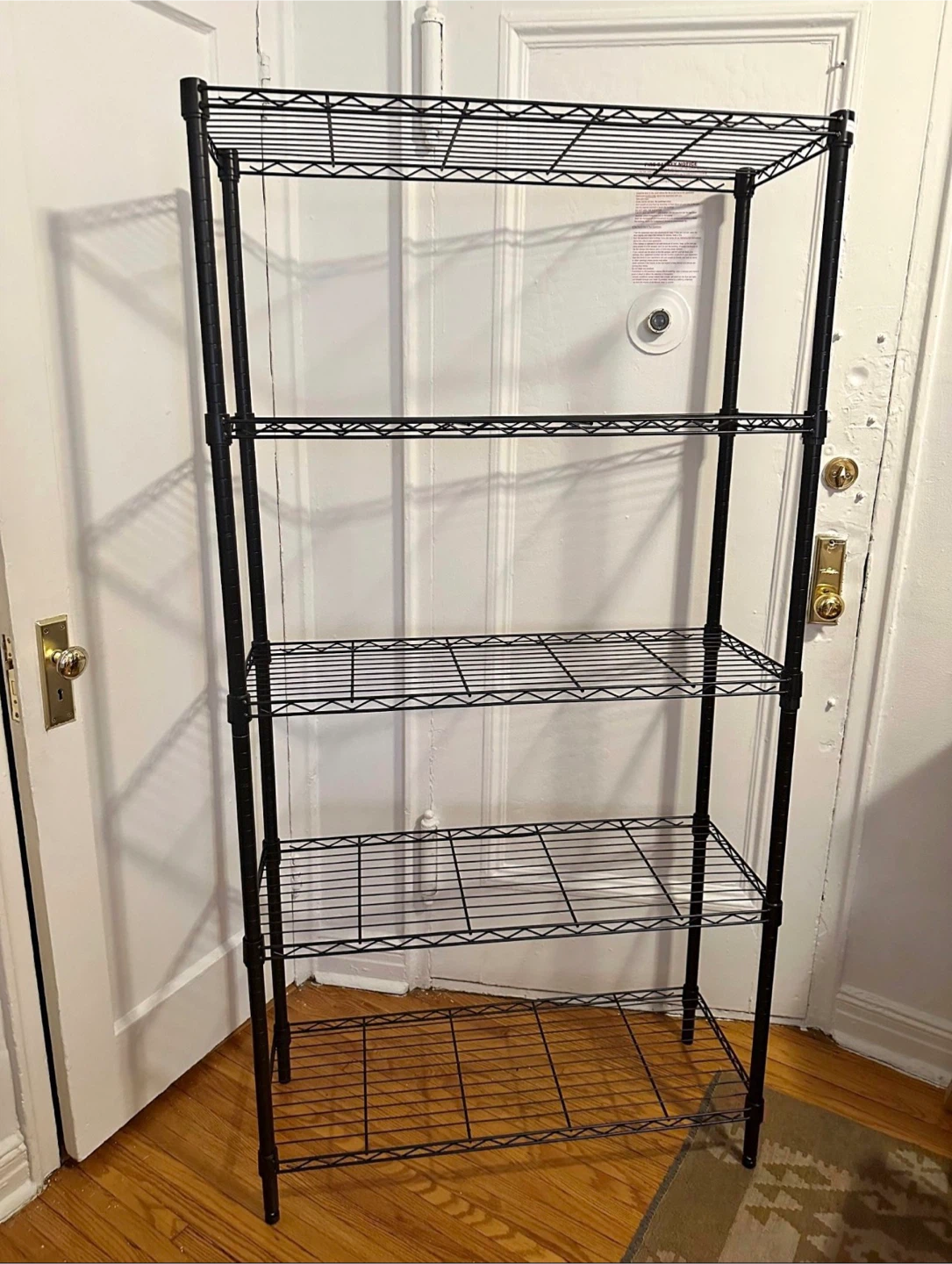Black 5-Tier Wire Shelving Unit 🥕