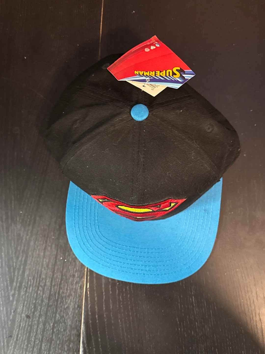 Superman Black and Blue Snapback Hat - photo 2