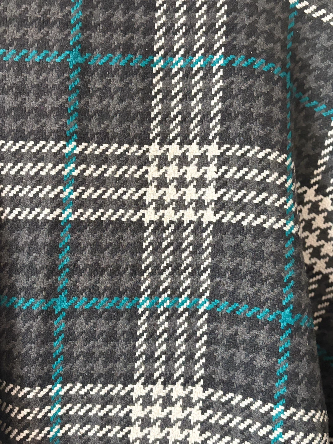 🤍Turtleneck Poncho with Plaid Pattern💗 - photo 3