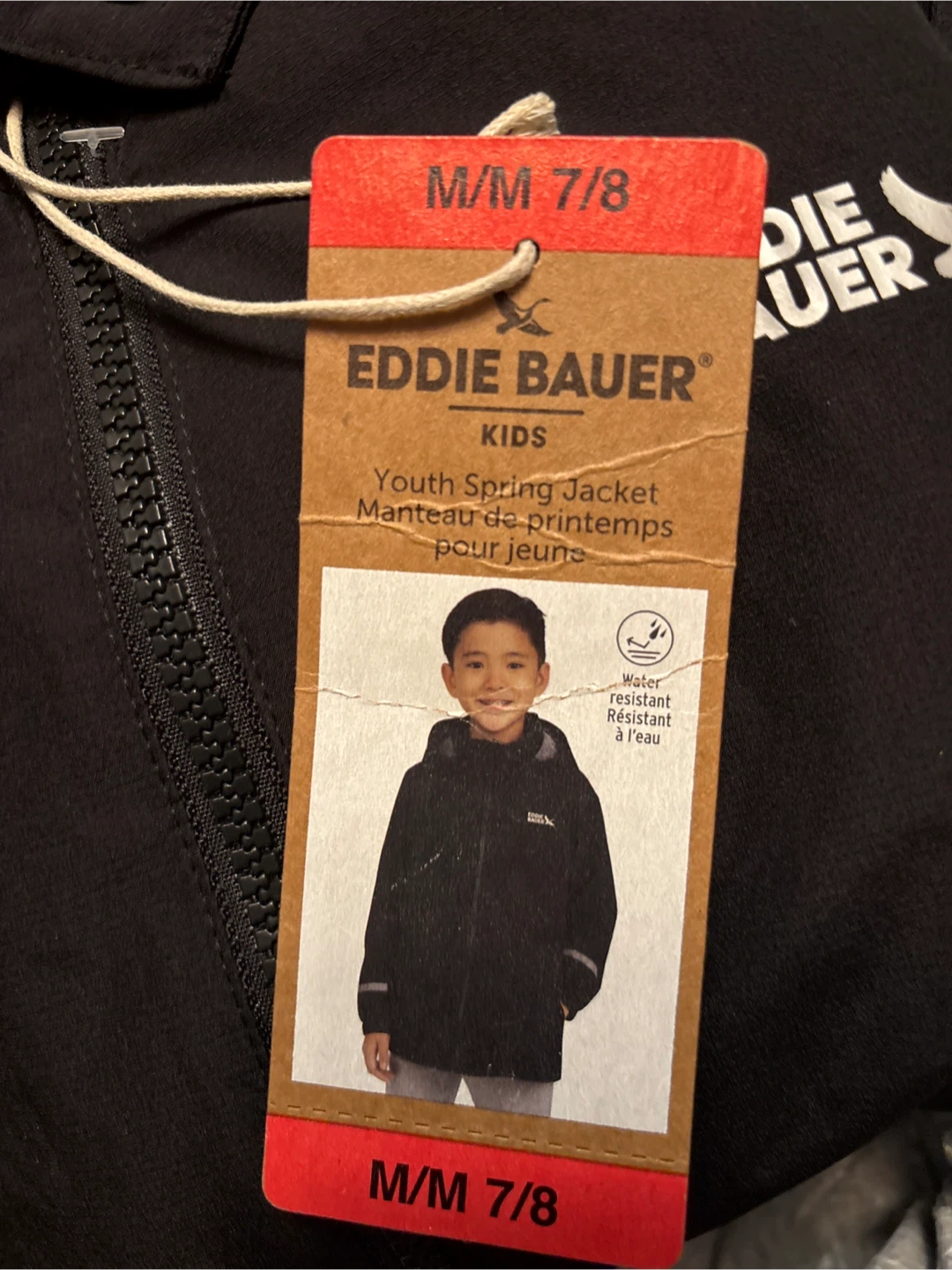 Eddie Bauer Kids Youth Spring Jacket M/M 7/8 Black - photo 2
