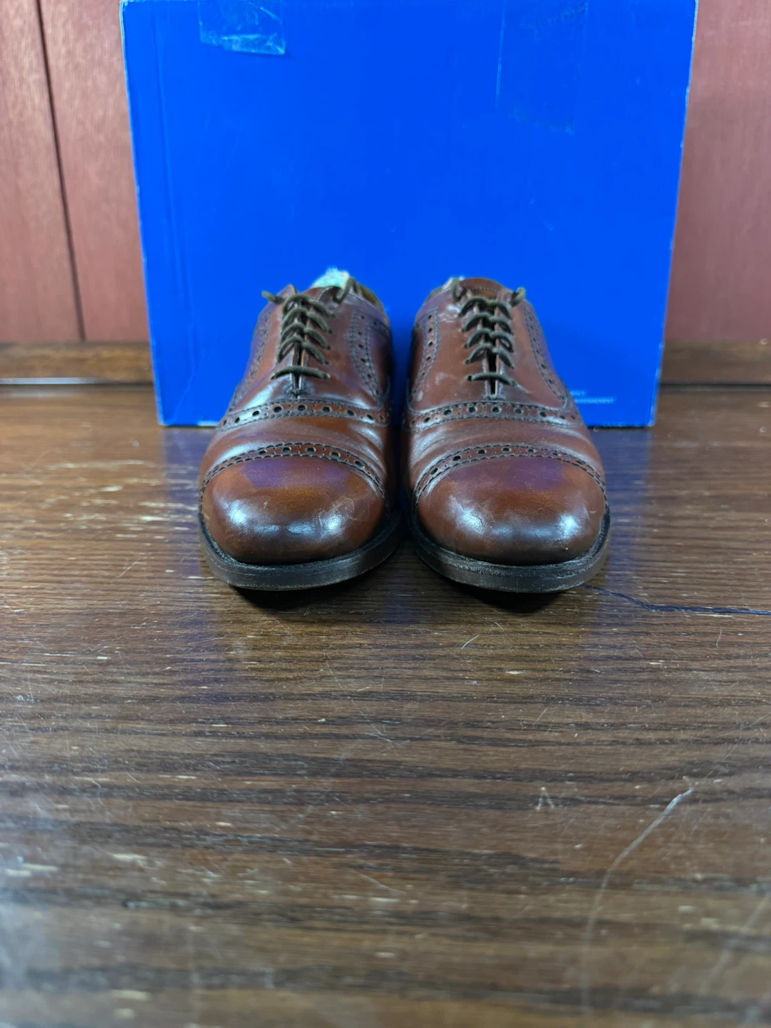 GRENSON Men’s Brown Leather Cap Toe Brogue Oxford US Size 7 EF - photo 5