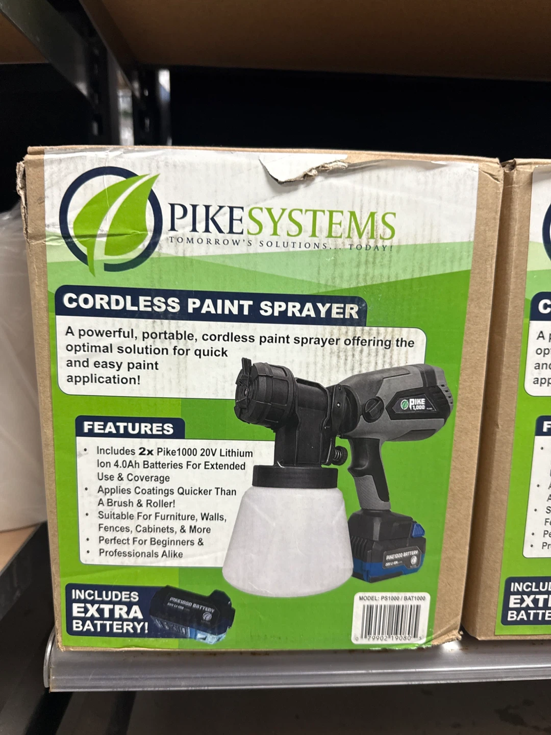 Pike Systems Cordless Paint Sprayer with 2x 20V Batteries