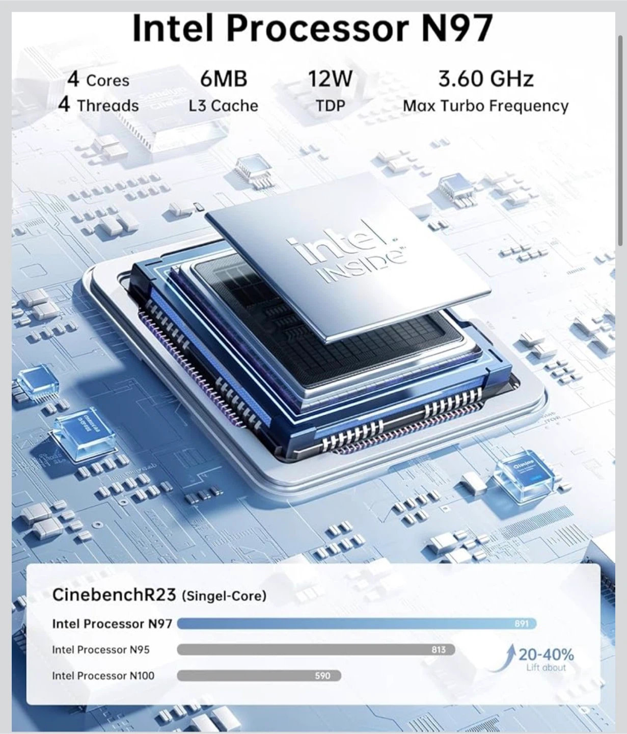 Mini PC Intel N97 Processor - photo 3
