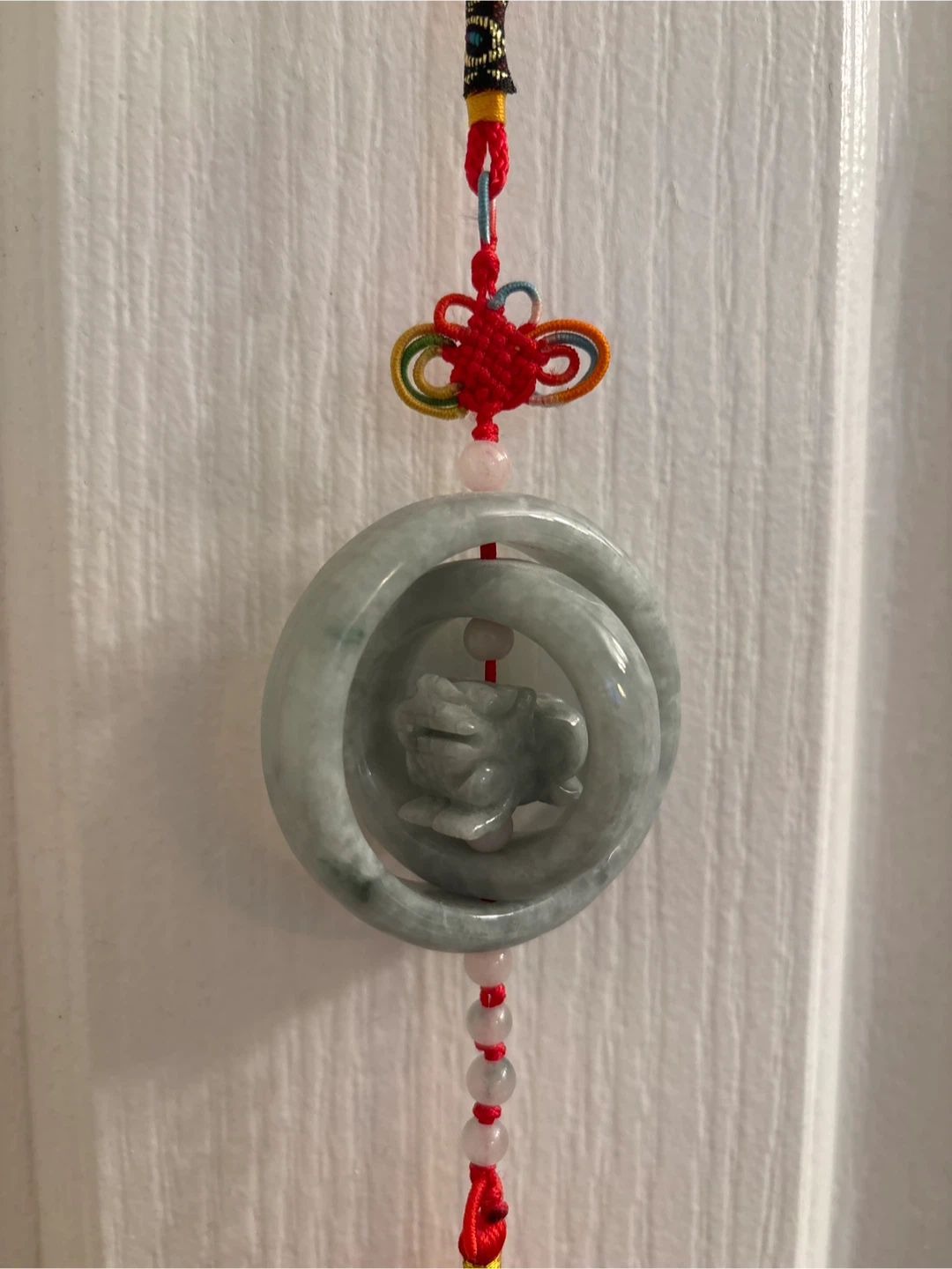 Jade Pendant with Tassel and Knot - photo 2