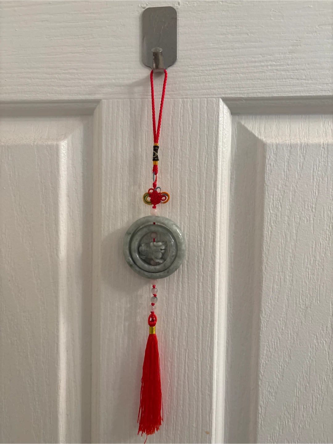 Jade Pendant with Tassel and Knot