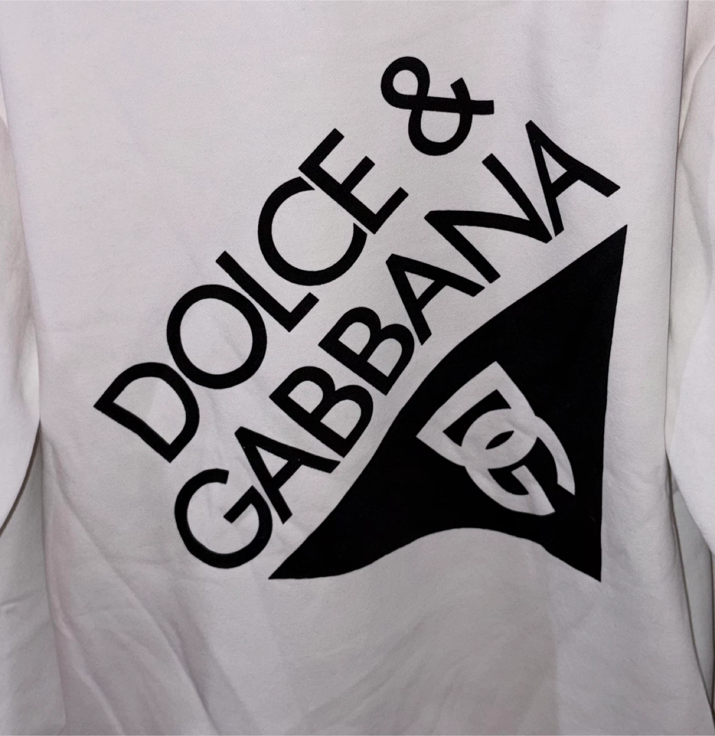 Dolce & Gabbana White Logo Hoodie Size M - photo 2