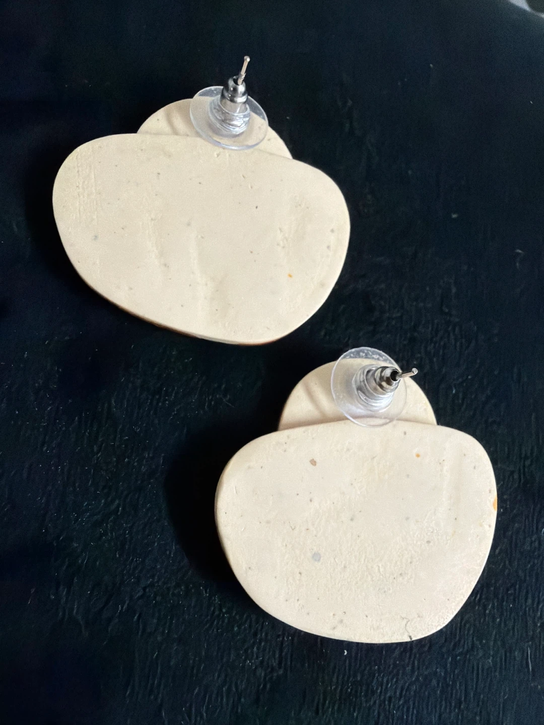 Orange and Cream Swirl Earrings - photo 2