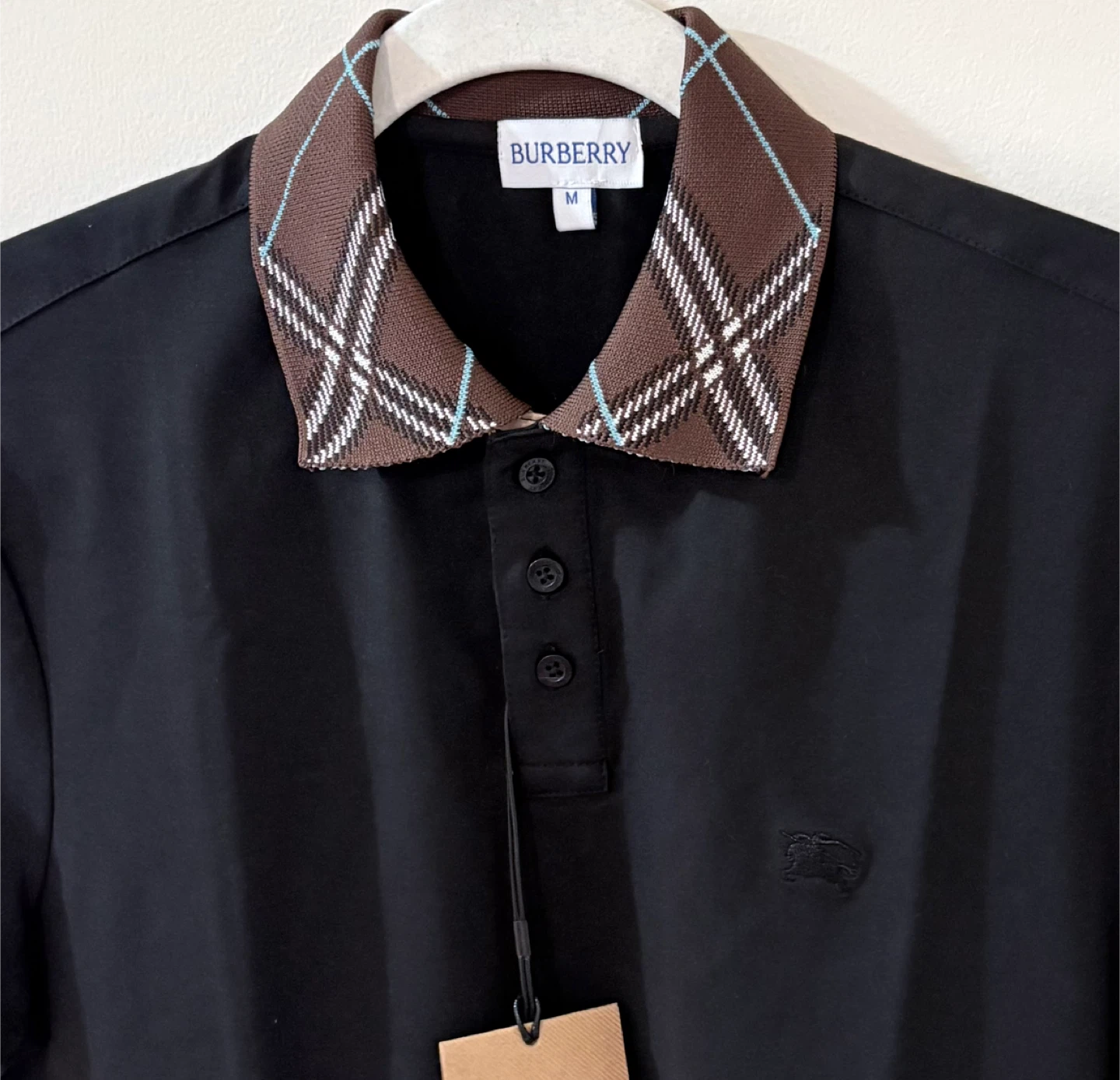 Burberry Black Polo Shirt - Size M - photo 2