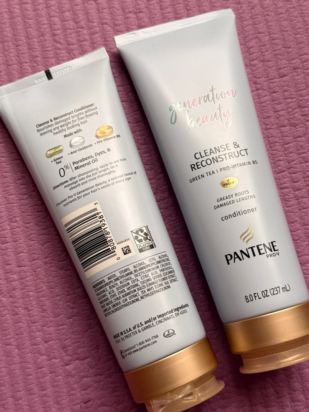 Pantene Pro-V Cleanse & Reconstruct Conditioner - 8 oz (2 packs) - photo 2