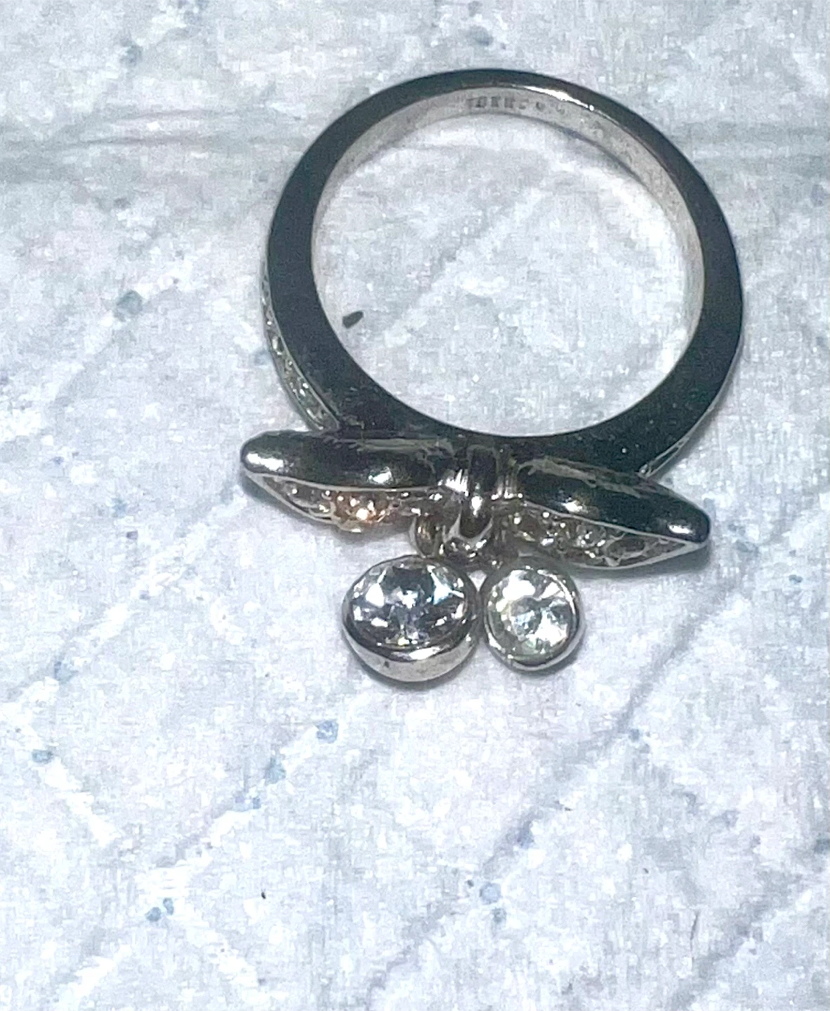 Sparkling Butterfly Diamond Style Ring - photo 2