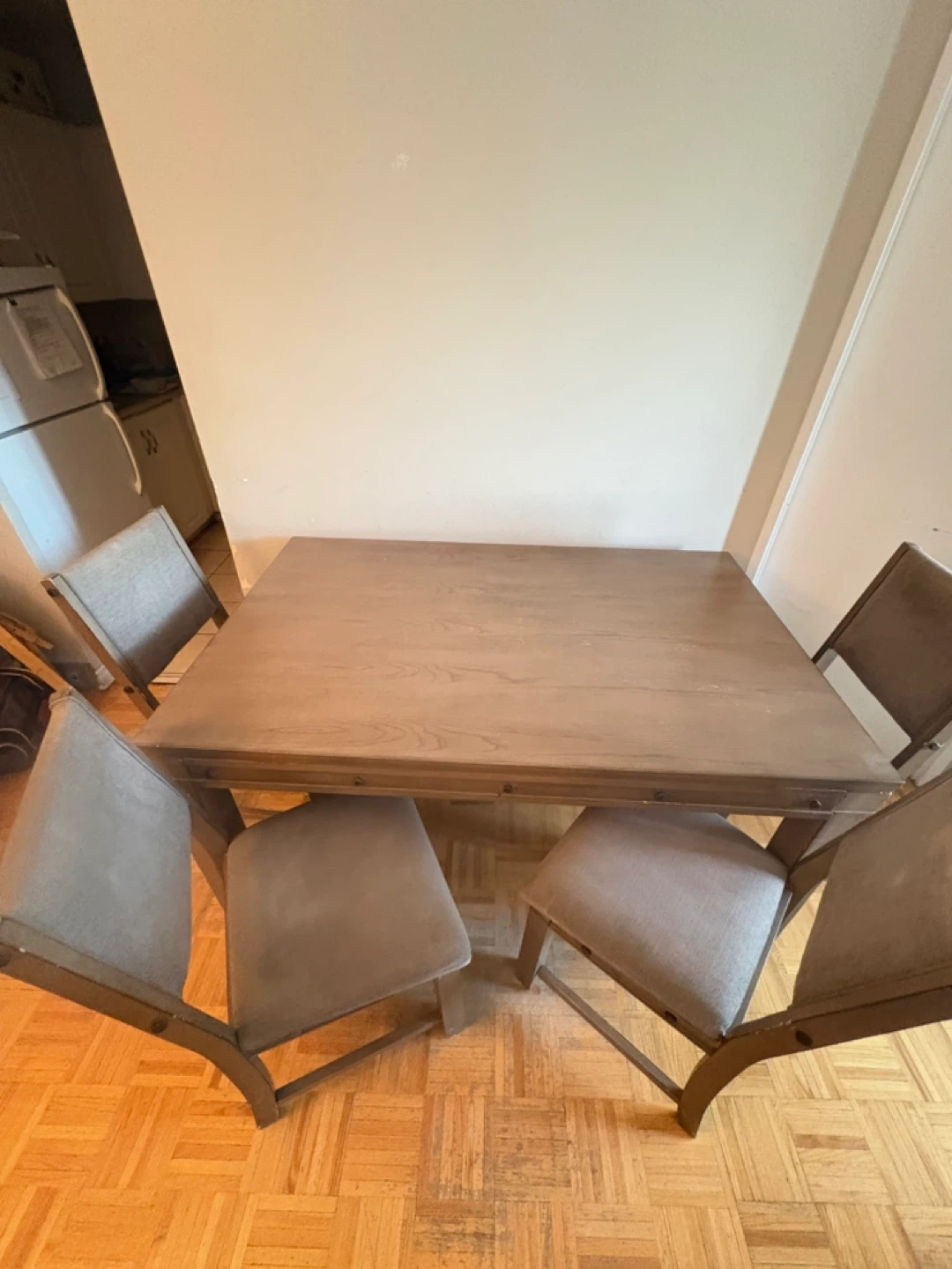 (WAS $799) Wood Dining Table + 4 Chairs - photo 2