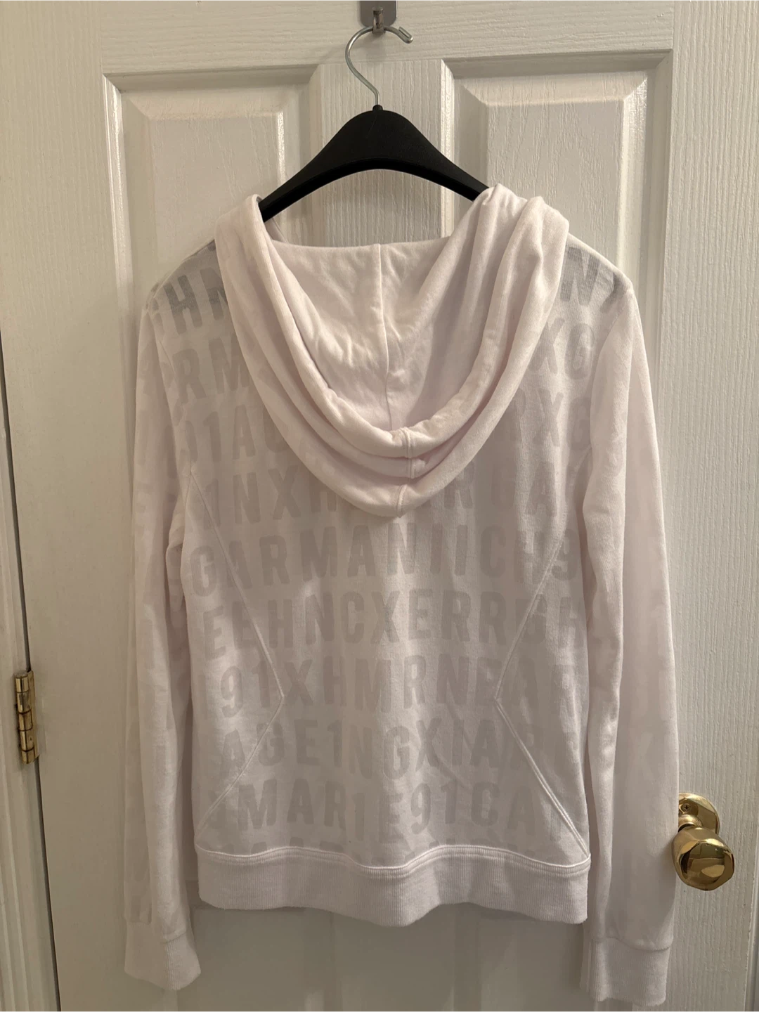 Armani Exchange White Zip-Up Hoodie - photo 2