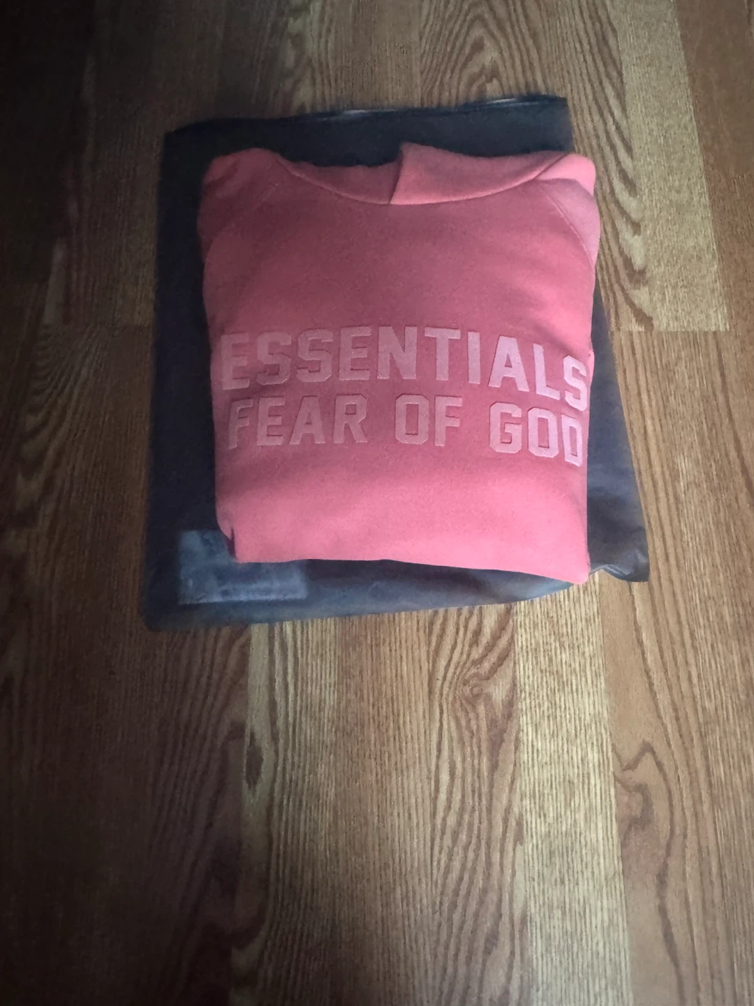 Fear of God Essentials Hoodie Coral Pink - photo 2