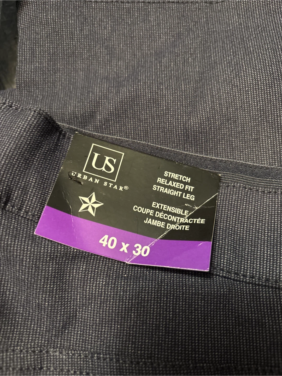 Urban Star Stretch Relaxed Fit Straight Leg Pants 40 x 30 - photo 2