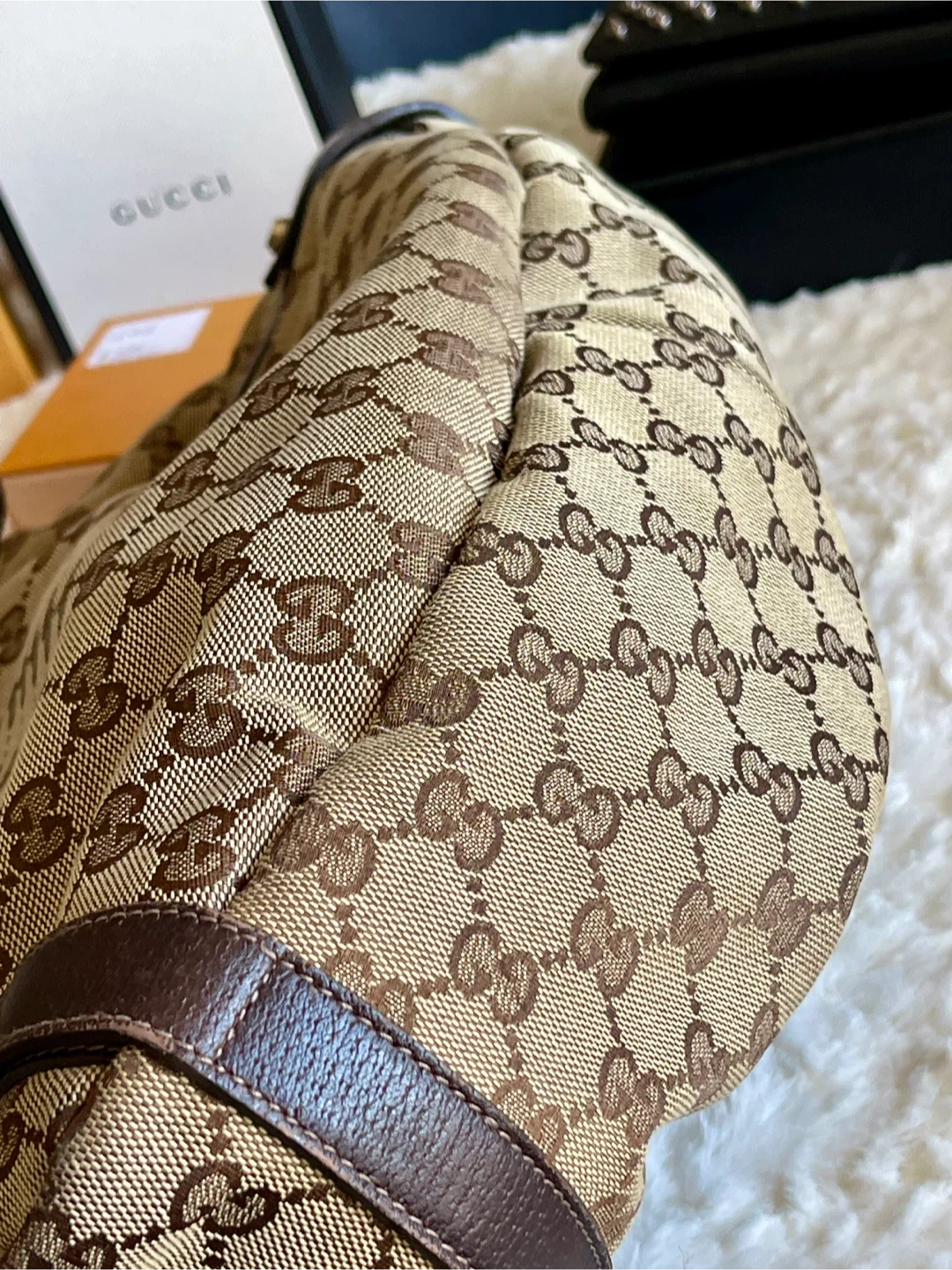 Gucci Monogram Canvas Shoulder Bag - photo 5