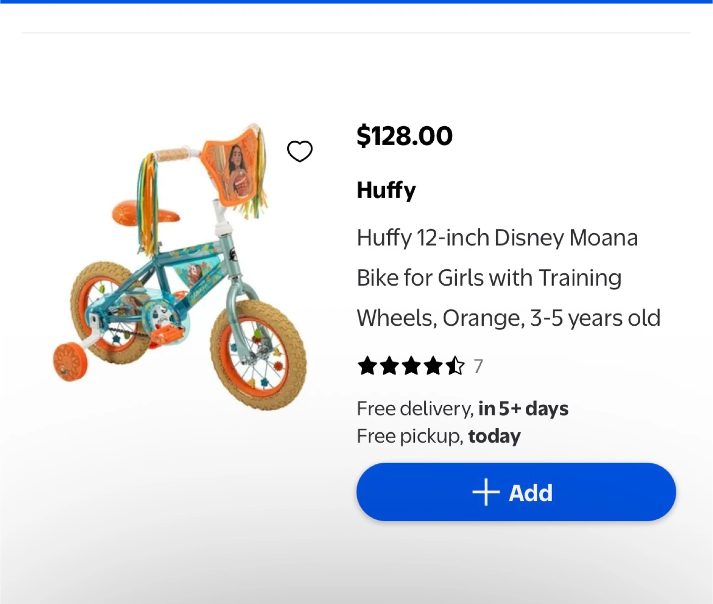 Huffy 12-inch Disney Moana Bike for Girls - photo 3