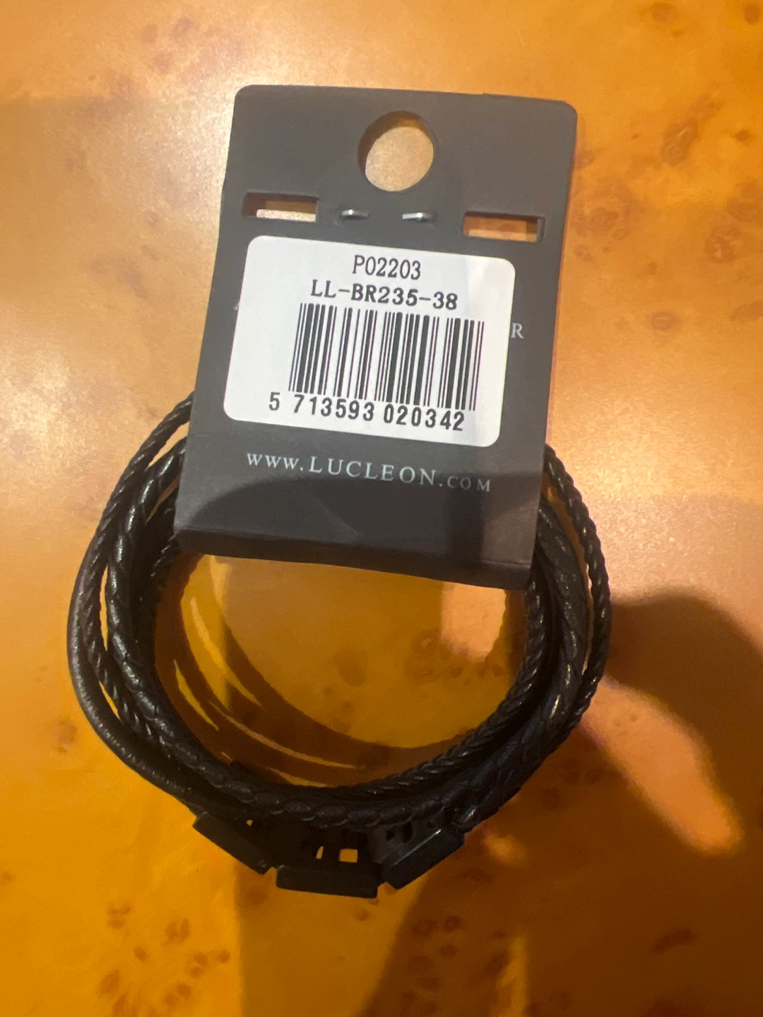 LUCLEON Black Braided Leather Bracelet - photo 3