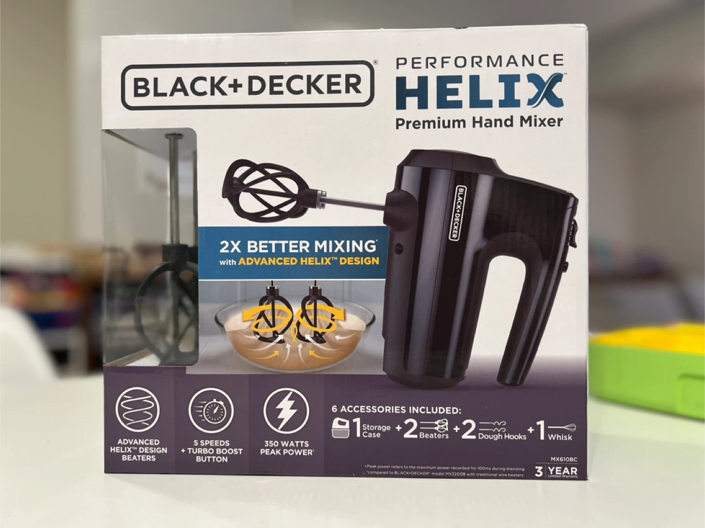 BLACK+DECKER Performance Helix Premium Hand Mixer