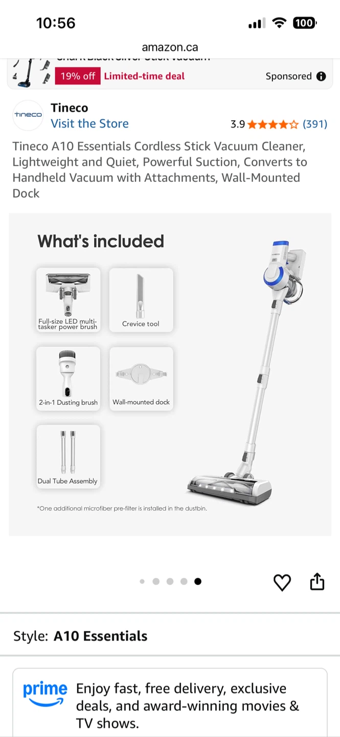 Tineco A10 D PLUS Cordless Stick Vacuum - photo 2