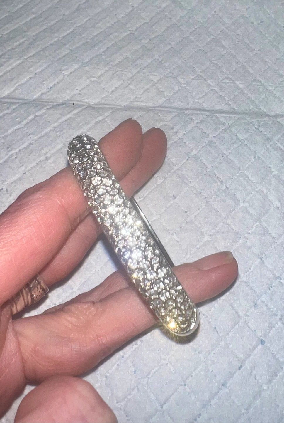 Reversible Crystal Pavé Bangle Bracelet