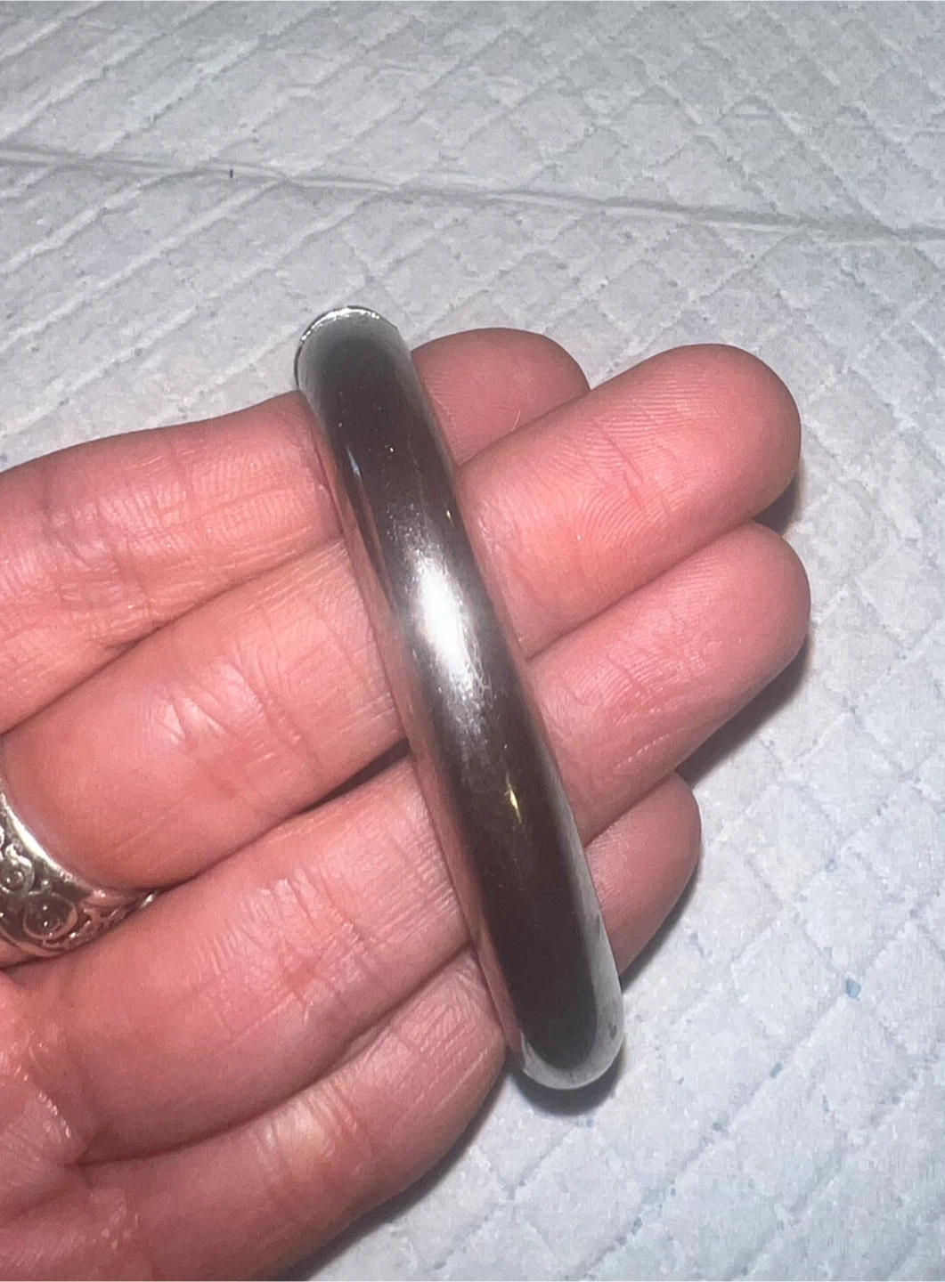 Reversible Crystal Pavé Bangle Bracelet - photo 2