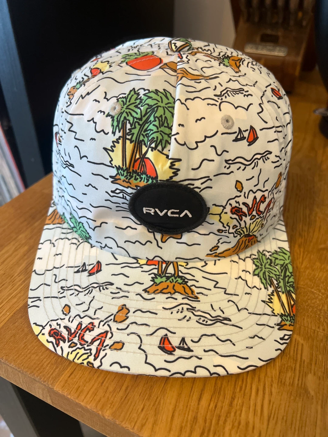 RVCA "Mid Fit" Tropical Print Baseball Cap