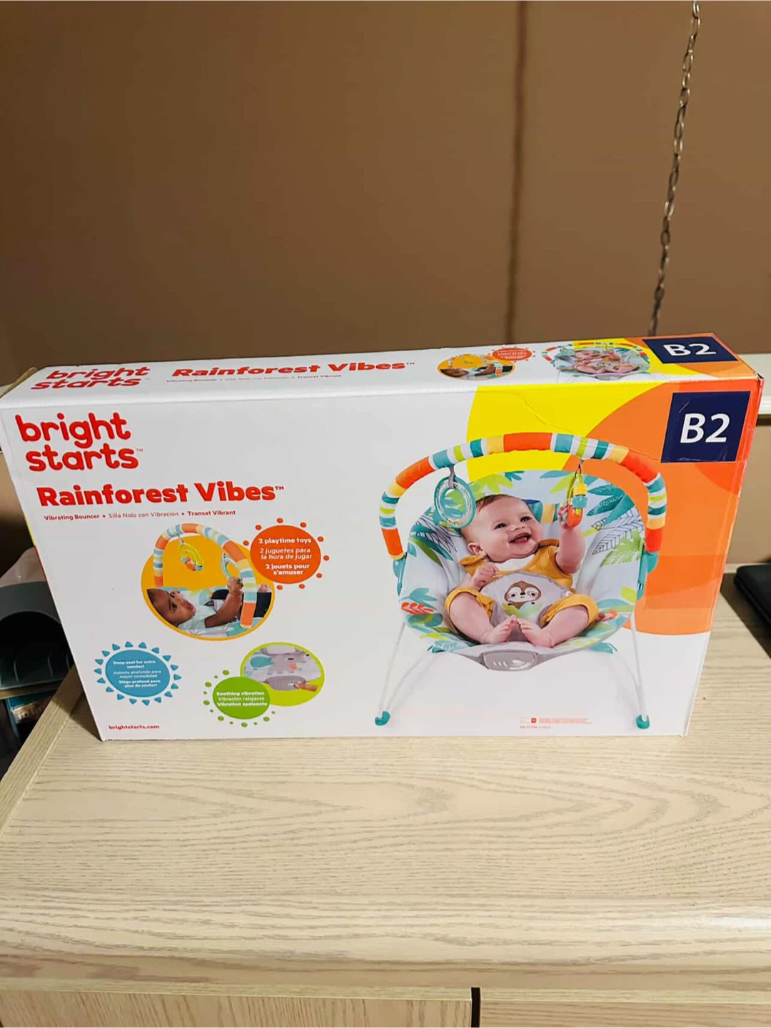 Bright Starts Rainforest Vibes Vibrating Bouncer
