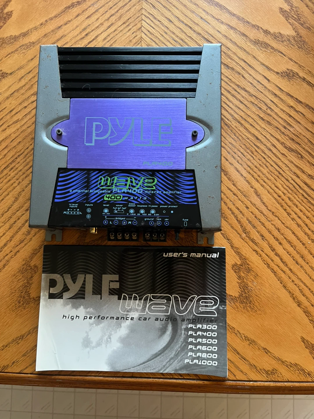 Pyle PLA400 400W 2-Channel Bridgeable MOSFET Car Audio Amplifier