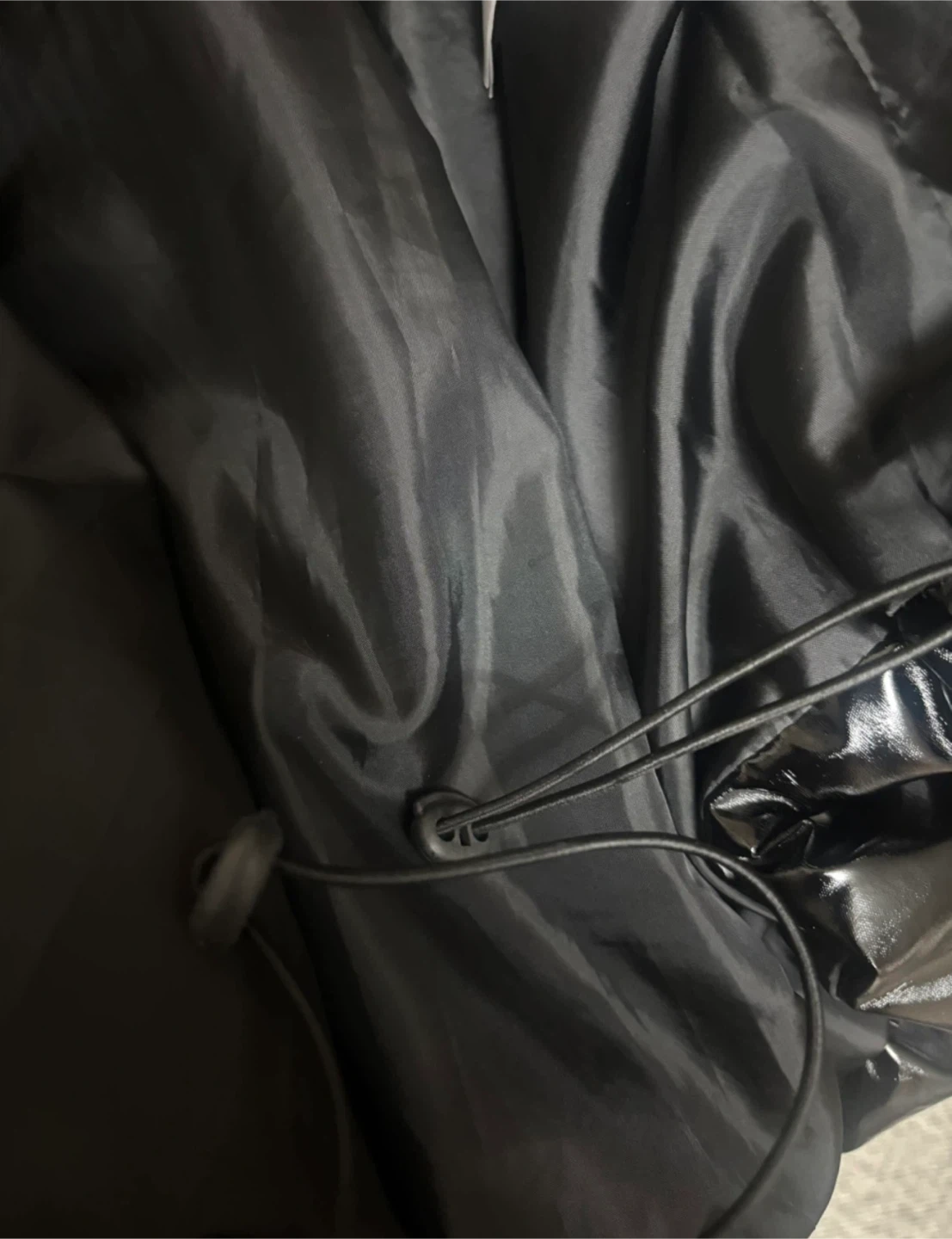 Noisy May Black Shiny Puffer Hooded Jacket - photo 3